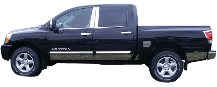 Fits Nissan TITAN 2/4dr QAA Stainless 1pcs Bumper Step Accent BS24520 thumbnail 2