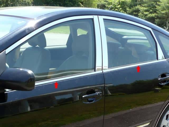 TOYOTA PRIUS 4dr QAA Stainless 4pcs Window Sill Accent WS24135