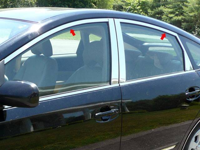 TOYOTA PRIUS 4dr QAA Stainless 4pcs Window Accent Package WP24136