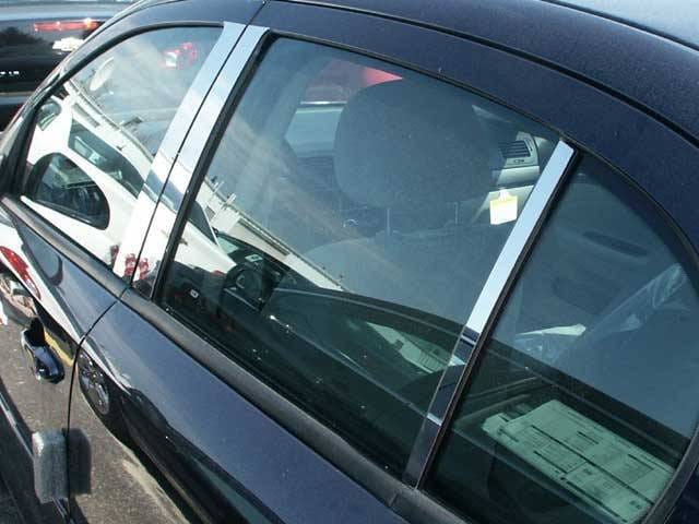 CHEVROLET COBALT 4dr QAA Stainless 6pcs Pillar Trim PP48121