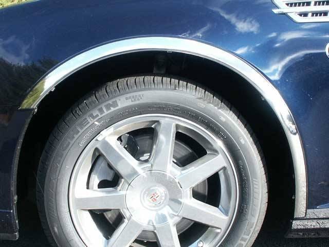 CADILLAC STS 4dr QAA Molded Stainless 4pcs Wheel Well Fender Trim WZ45236
