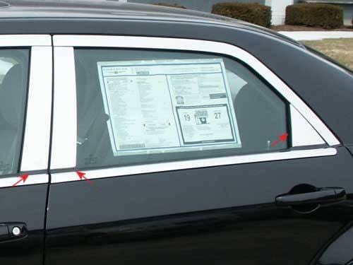 DODGE MAGNUM 4dr QAA Stainless 6pcs Pillar Trim PP45761