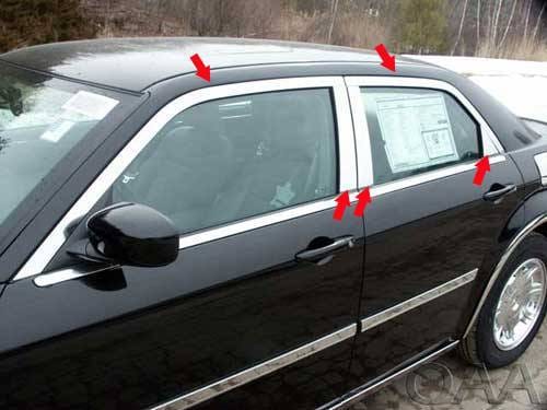 CHRYSLER 300 4dr QAA Stainless 10pcs Window Accent Package WP45760 thumbnail 4