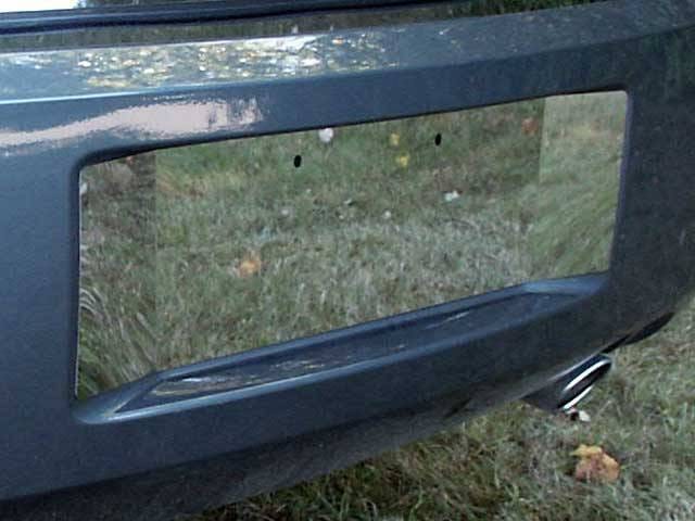 DODGE MAGNUM 4dr QAA Stainless 1pcs License Plate Bezel LP45921