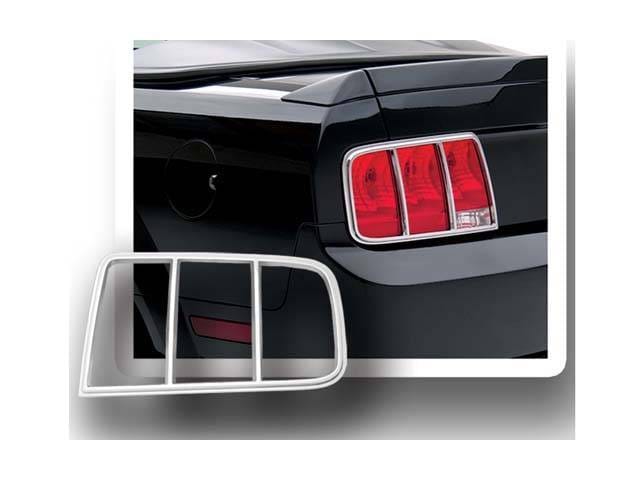 FORD MUSTANG 2dr QAA Chrome ABS plastic 2pcs Tail Light Bezels TL45351