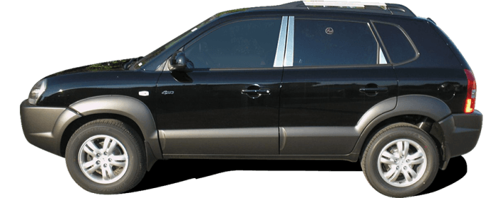 Fits Hyundai TUCSON 4dr QAA Stainless 8pcs Pillar Trim PP26352 thumbnail 2