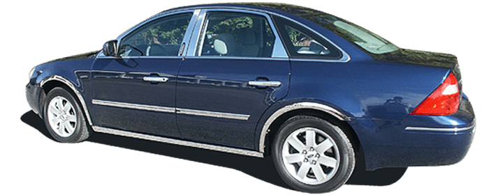 MERCURY MONTEGO 4dr QAA Stainless 8pcs Window Accent Package WP45495 thumbnail 2