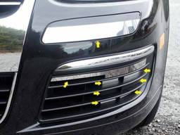 VOLKSWAGEN JETTA 4dr QAA Stainless 16pcs Front Bumper Accent FP25665