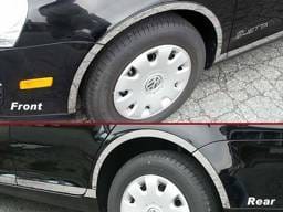 VOLKSWAGEN JETTA 4dr QAA Stainless 8pcs Wheel Well Accent WQ25666