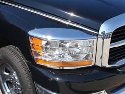 DODGE RAM 2/4dr QAA Chrome ABS plastic 2pcs Headlight Bezel HLB46935