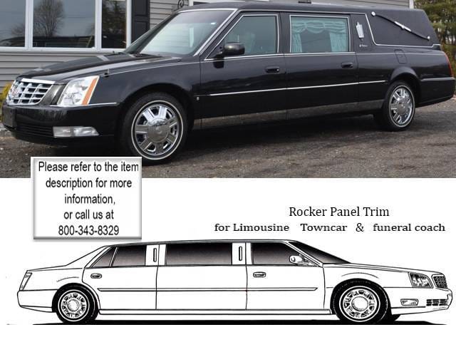 CADILLAC DTS HEARSE QAA Stainless 12pcs Rocker Panel Trim TH46259