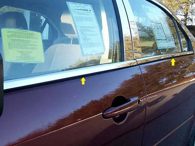 FORD FUSION 4dr QAA Stainless 4pcs Window Sill Accent WS46390