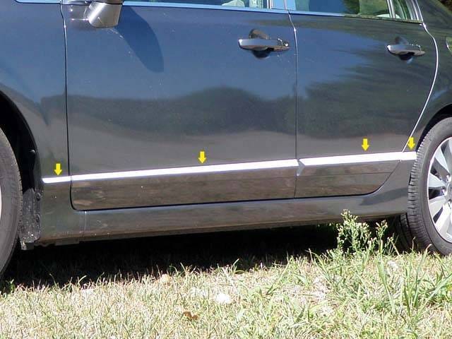 HONDA CIVIC 4dr QAA Stainless 8pcs Molding Insert MI26214