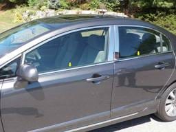 HONDA CIVIC 4dr QAA Stainless 4pcs Window Sill Accent WS26214