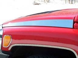 HUMMER H3 4dr QAA Stainless 2pcs Hood Accent Trim HV46302
