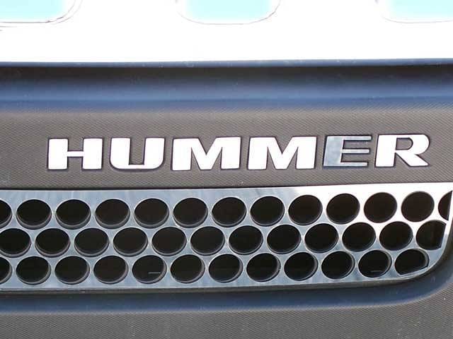 HUMMER H3 4dr QAA Stainless 6pcs Graphic/Logo/emblem HV46307