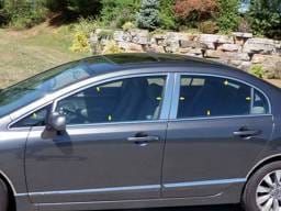HONDA CIVIC 4dr QAA Stainless 16pcs Window Accent Package WP26214