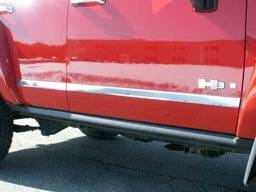 HUMMER H3 4dr QAA Stainless 4pcs Molding Insert HV46304