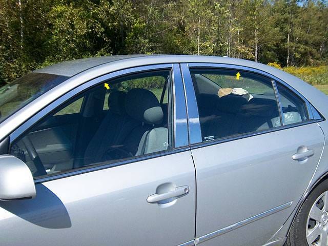 Fits Hyundai SONATA 4dr QAA Stainless 6pcs Window Accent Package WP26362