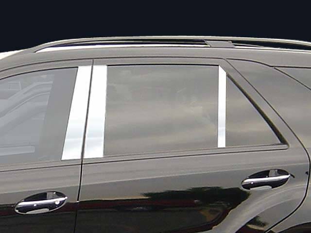 MERCEDES ML CLASS 4dr QAA Stainless 6pcs Pillar Trim PP26066