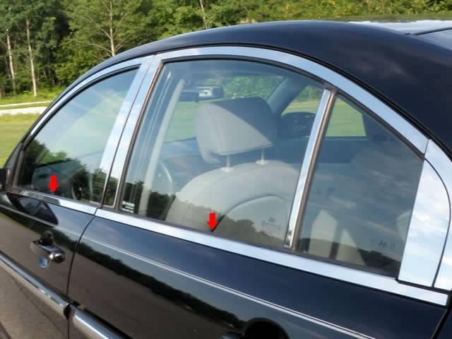 Fits Hyundai ACCENT 4dr QAA Stainless 4pcs Window Sill Accent WS27365