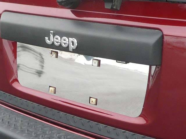 JEEP COMMANDER 4dr QAA Stainless 1pcs License Plate Bezel LP46095
