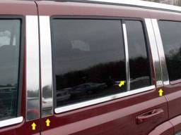 JEEP COMMANDER 4dr QAA Stainless 8pcs Pillar Trim PP46097