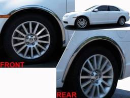 MERCURY MILAN 4dr QAA Molded Stainless 4pcs Wheel Well Fender Trim WZ46631