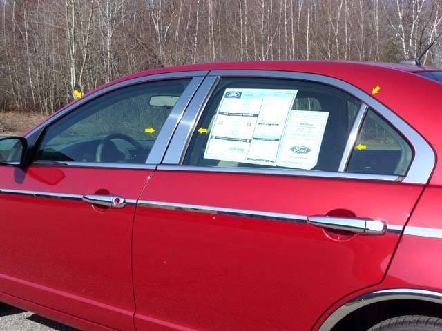 MERCURY MILAN 4dr QAA Stainless 10pcs Window Accent Package WP46470