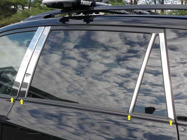 TOYOTA RAV4 4dr QAA Stainless 8pcs Pillar Trim PP26182 thumbnail 3