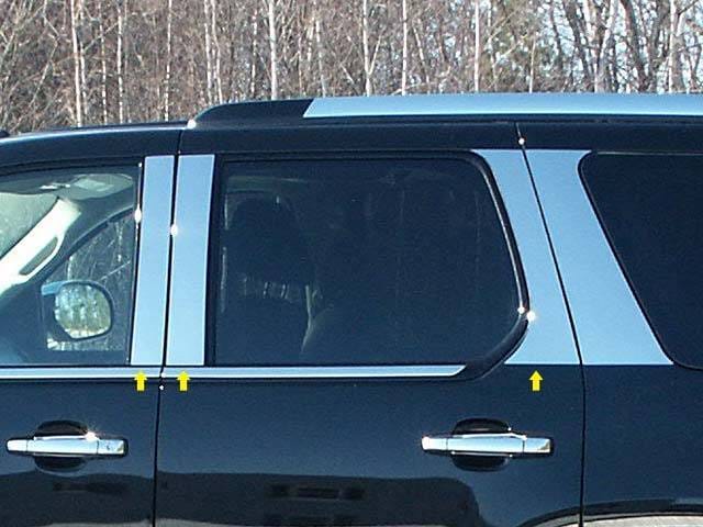 CADILLAC ESCALADE 4dr QAA Stainless 6pcs Pillar Trim PP47256