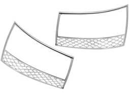 CHEVROLET TAHOE 4dr QAA Chrome ABS plastic 2pcs Headlight Bezel HLB47195