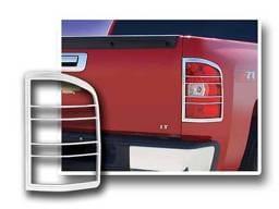 SILVERADO 2/4dr QAA Chrome ABS plastic 2pcs Tail Light Bezels TL47181