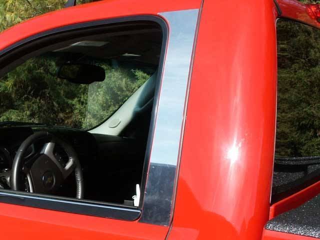 CHEVROLET SILVERADO 2dr QAA Stainless 2pcs Pillar Trim PP47181