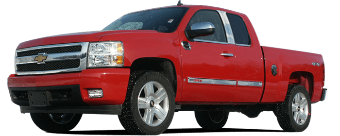 GMC SIERRA 2/4dr QAA Chrome ABS plastic 2pcs Tailgate Handle Cover DH47184 thumbnail 2