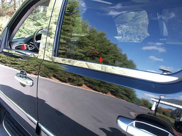 GMC YUKON 4dr QAA Stainless 4pcs Window Sill Accent WS47184