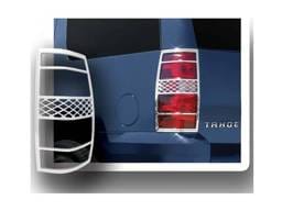 GMC YUKON 4dr QAA Chrome ABS plastic 2pcs Tail Light Bezels TL47195