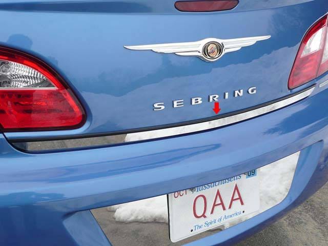 CHRYSLER SEBRING 4dr QAA Stainless 1pcs Rear Deck Accent RD47780