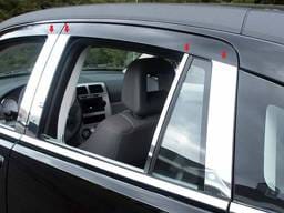 DODGE CALIBER 4dr QAA Stainless 8pcs Pillar Trim PP47952