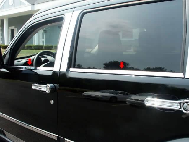 DODGE NITRO 4dr QAA Stainless 4pcs Window Sill Accent WS47940