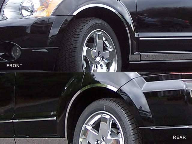 DODGE CALIBER 4dr QAA Stainless 6pcs Wheel Well Accent WQ47950