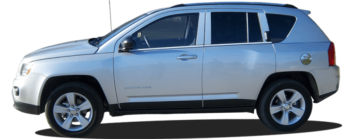 JEEP COMPASS 4dr QAA Chrome ABS plastic 6pcs Door Handle Cover DH51075 thumbnail 2