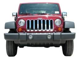 JEEP WRANGLER JK 4dr QAA Chrome ABS plastic 1pcs Grille Overlay SGC47085