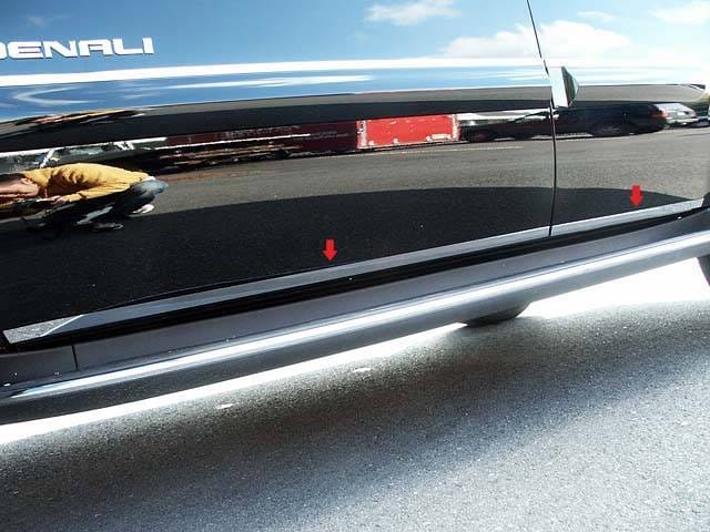 GMC YUKON 4dr QAA Stainless 4pcs Rocker Panel Trim TH47197 thumbnail 3