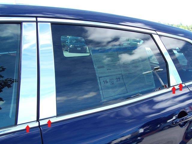 MAZDA CX-9 4dr QAA Stainless 8pcs Pillar Trim PP27727