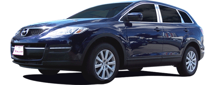 MAZDA CX-9 4dr QAA Stainless 6pcs Pillar Trim PP27726 thumbnail 2