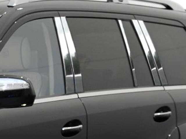 MERCEDES GL CLASS 4dr QAA Stainless 10pcs Pillar Trim PP27079
