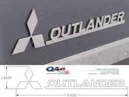 MITSUBISHI OUTLANDER 4dr QAA Stainless 4pcs Graphic/Logo/emblem SGR27010