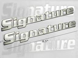 LINCOLN MKX 4dr QAA Stainless 2pcs Graphic/Logo/emblem SGR47610