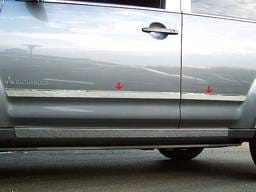 MITSUBISHI OUTLANDER 4dr QAA Stainless 4pcs Rocker Panel Trim TH27011